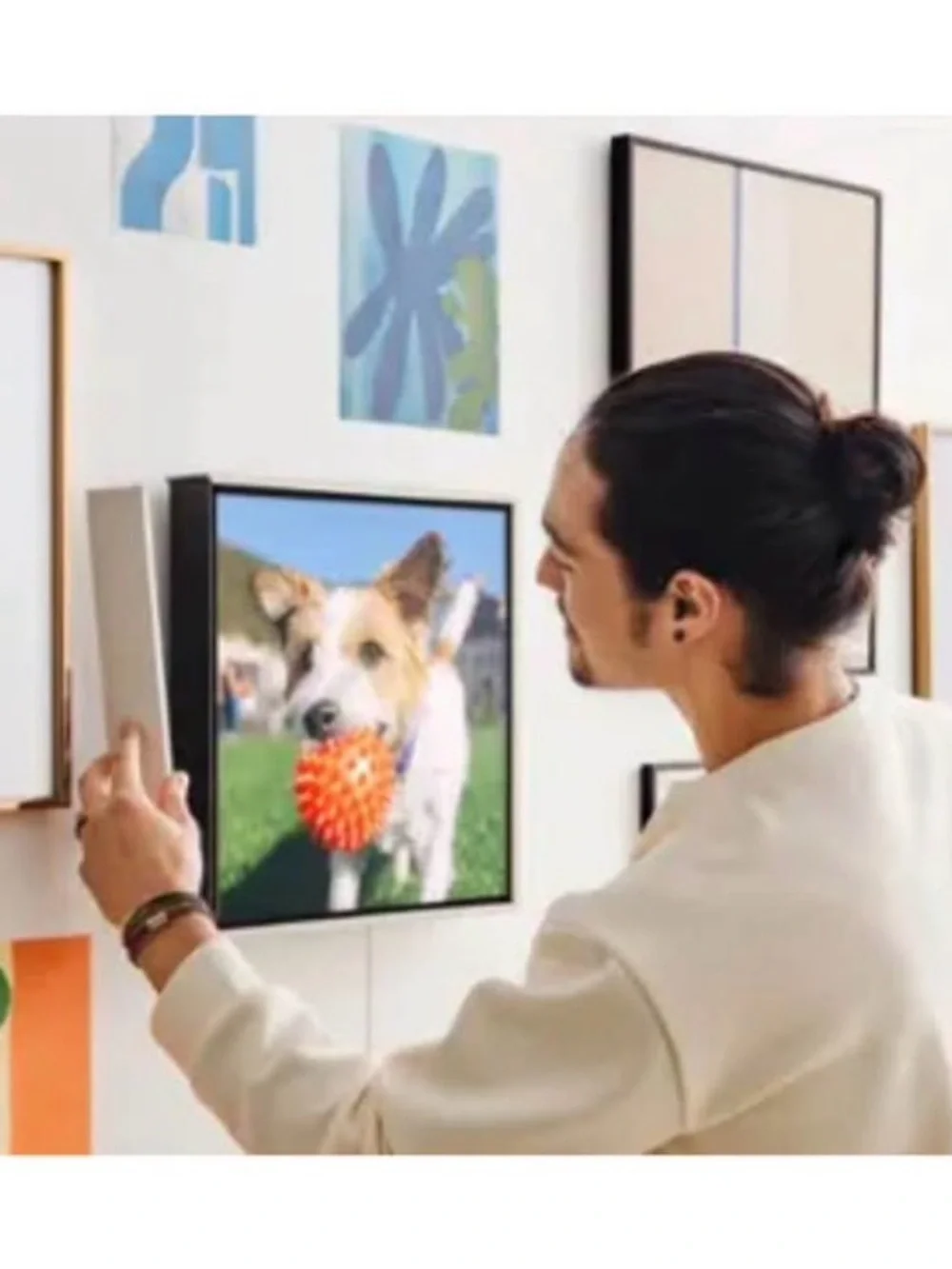 NIB Samsung - HW-LS60D Music Frame Smart Speaker/Picture Frame, Dolby Atmos